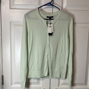 Banana Republic Mint Button-Up Sweater Sz S NWT